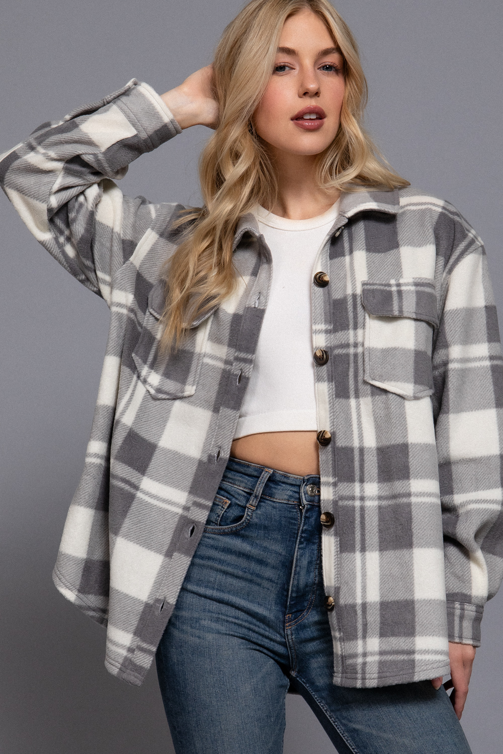 Flannel - Fleece - Gray - hotRAGS.com