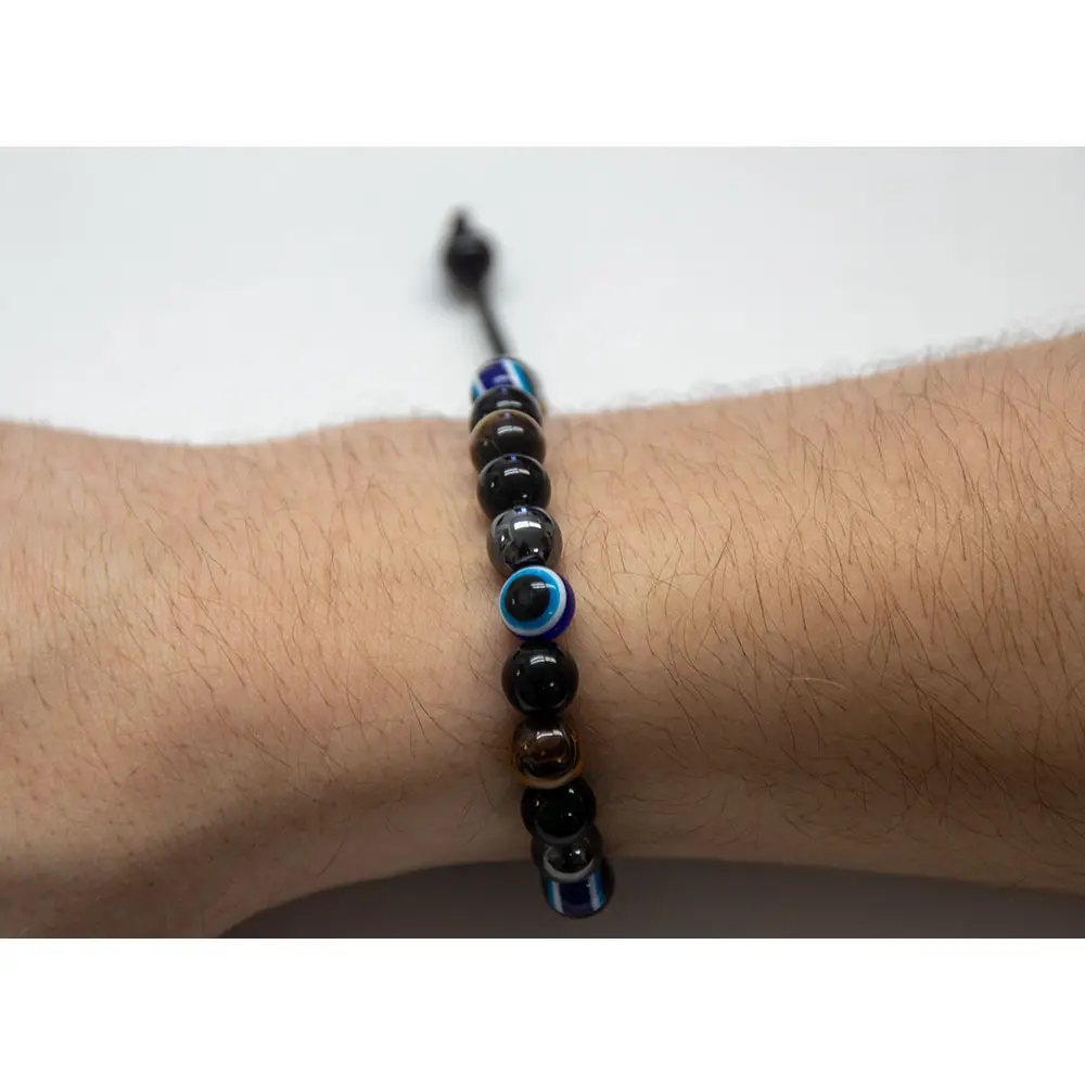Bracelet - Evil Eye 8mm Beads - hotRAGS.com