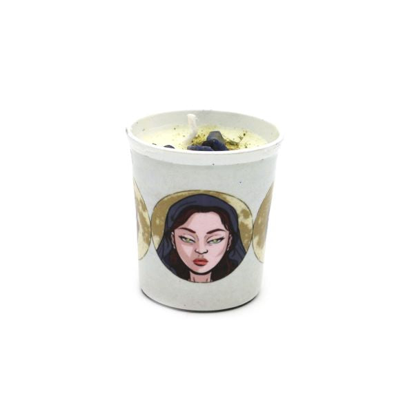 Candle - Votive Moon Goddess 4" - hotRAGS.com