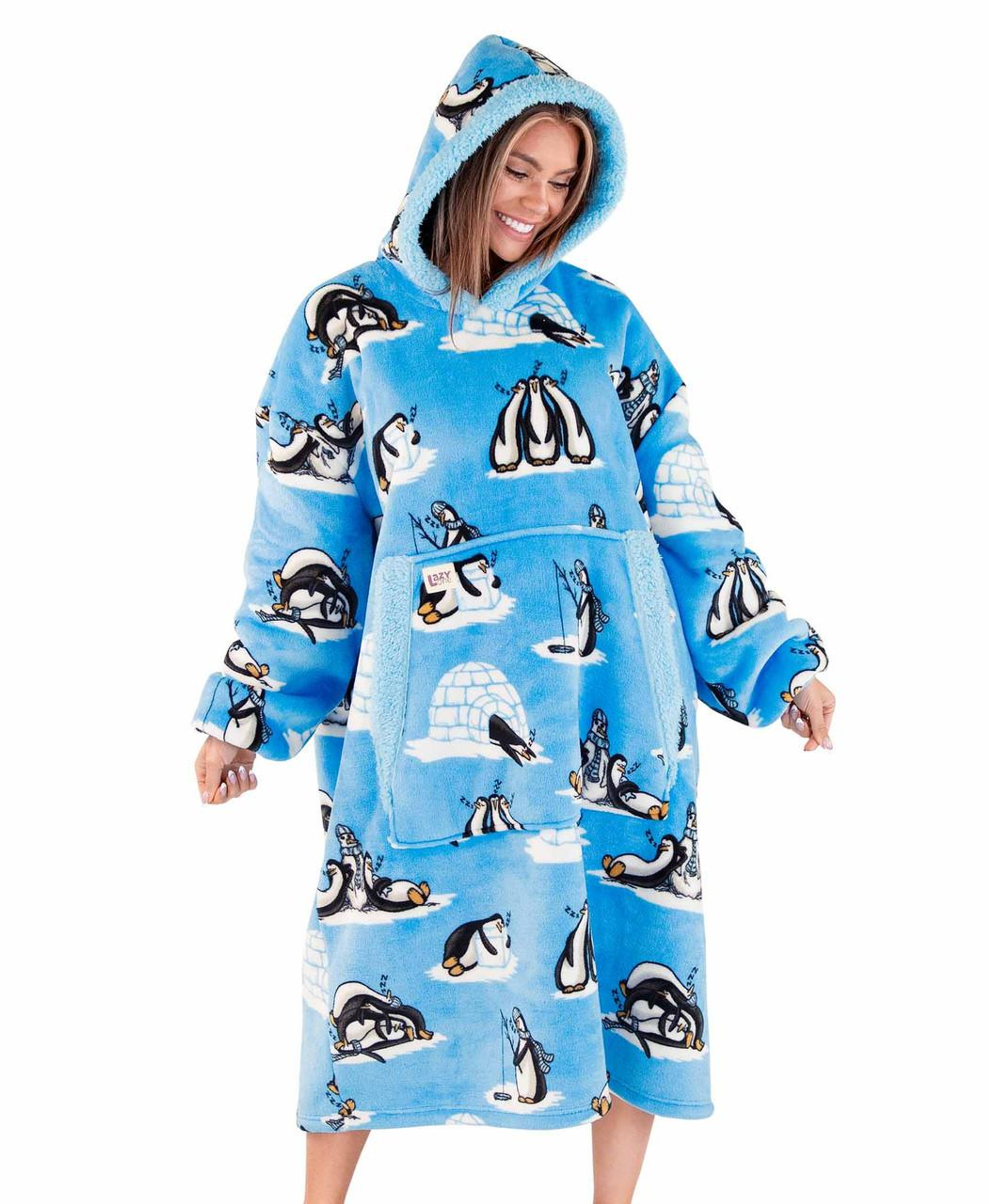 Hoodie Blanket - Out Cold Penguin - hotRAGS.com