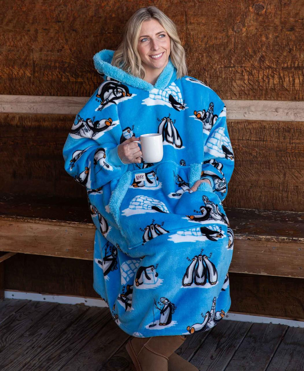 Hoodie Blanket - Out Cold Penguin - hotRAGS.com