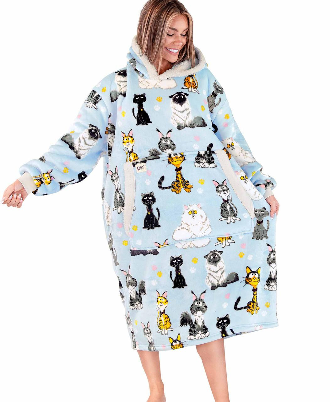 Hoodie Blanket - Cats - hotRAGS.com