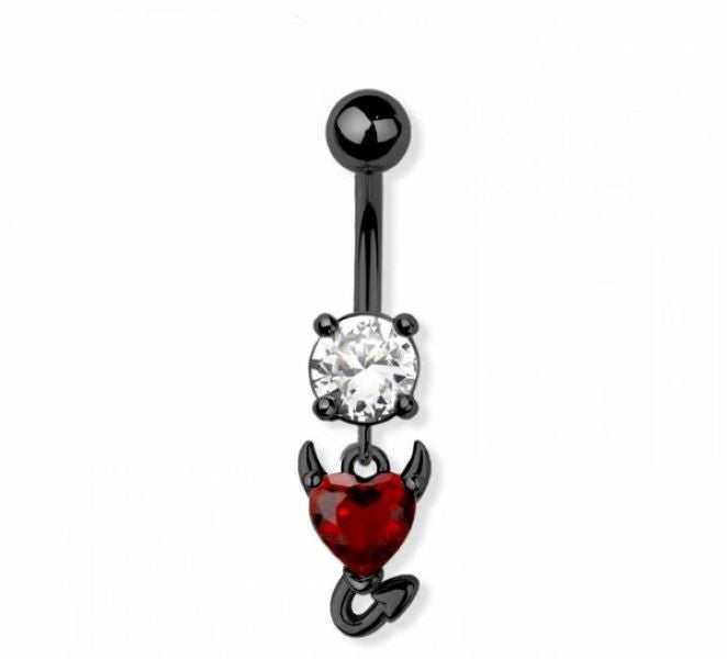 Belly Ring - Devil Heart