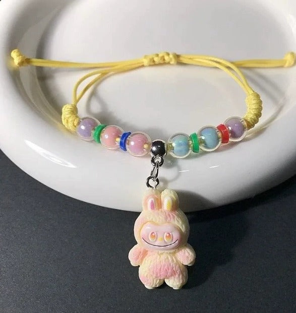 Bracelet - Monster Tie - Pink Yellow