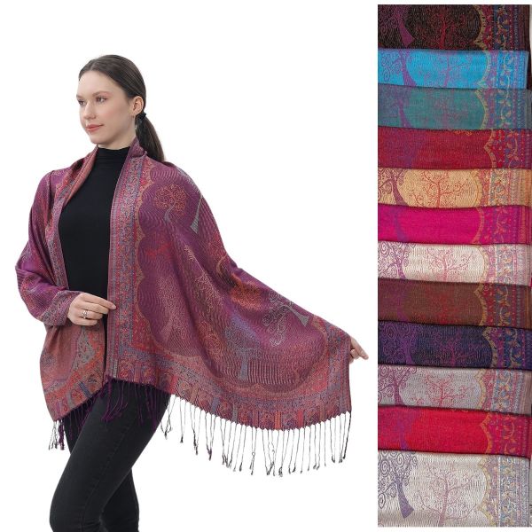Pashmina - Tree Of Life Assorted - hotRAGS.com