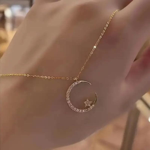 Necklace - Moon Star - Gold