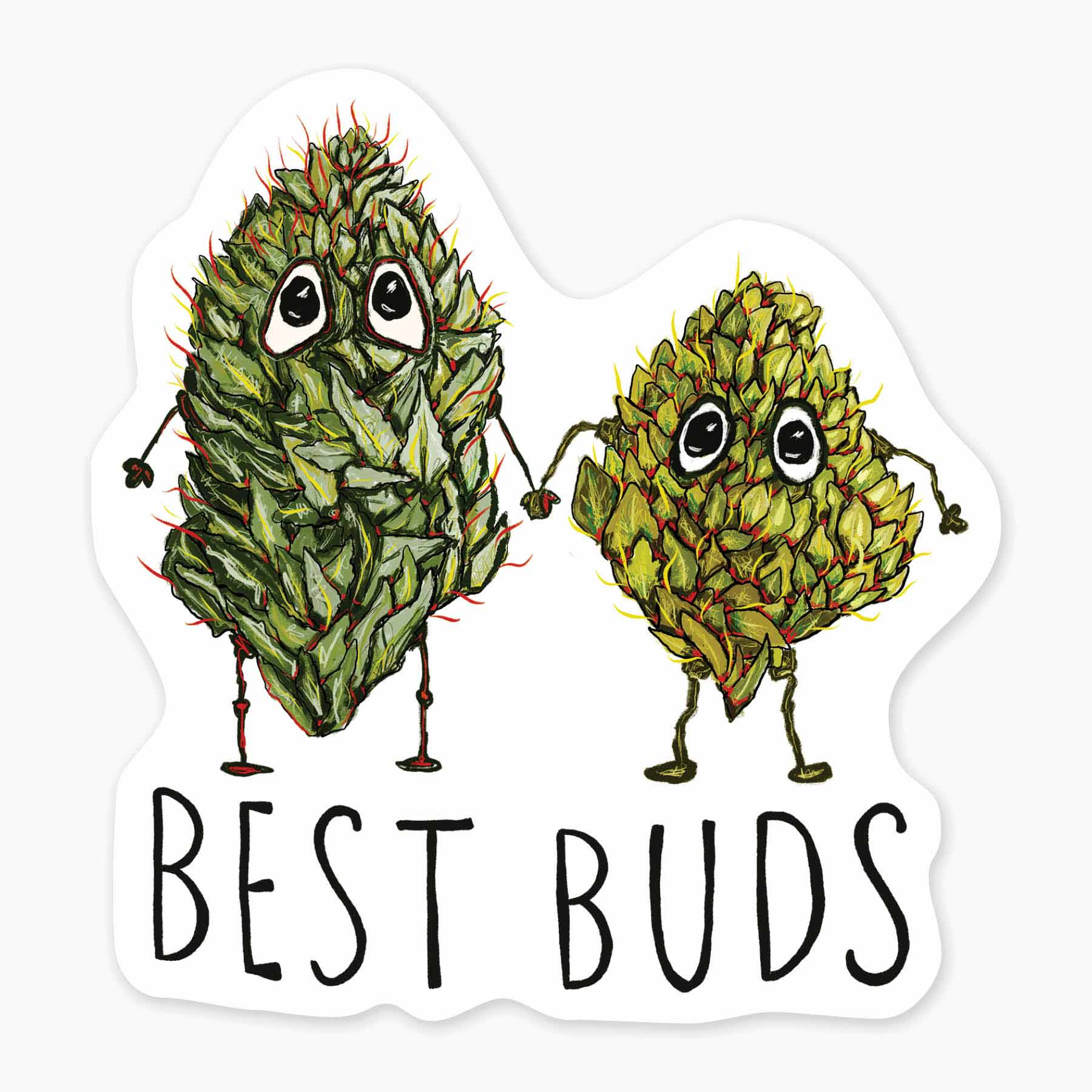 Sticker - Best Buds - 3in