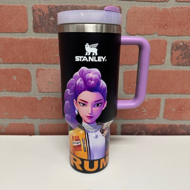 Tumbler - Steel Stanley Kpop - Black Purple Handle