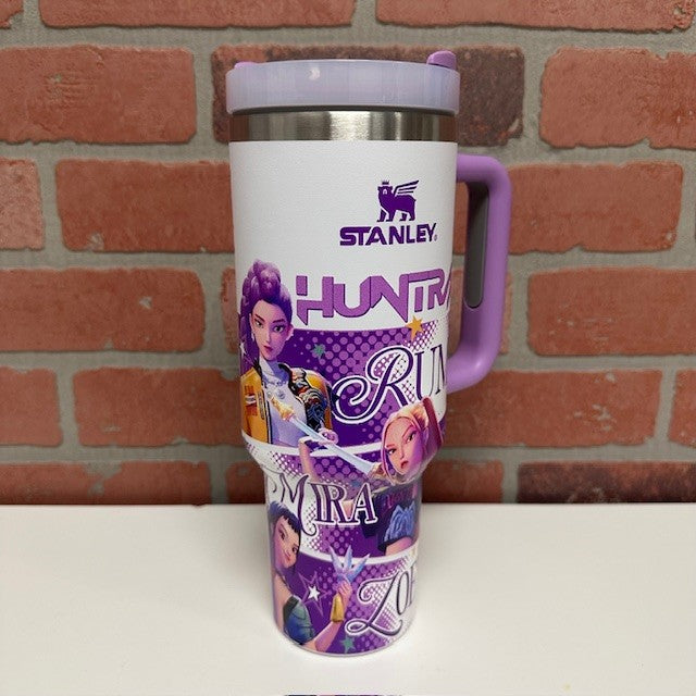 Tumbler - Steel Stanley Kpop - White Purple Handle
