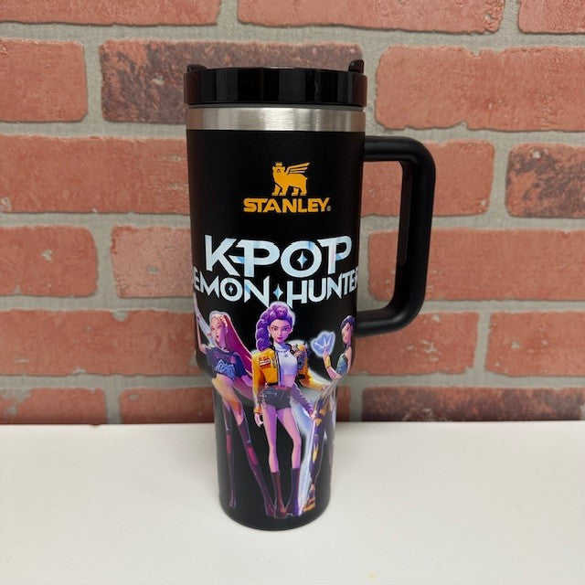 TUMBLER - STEEL STANLEY KPOP - Black Orange Stanley