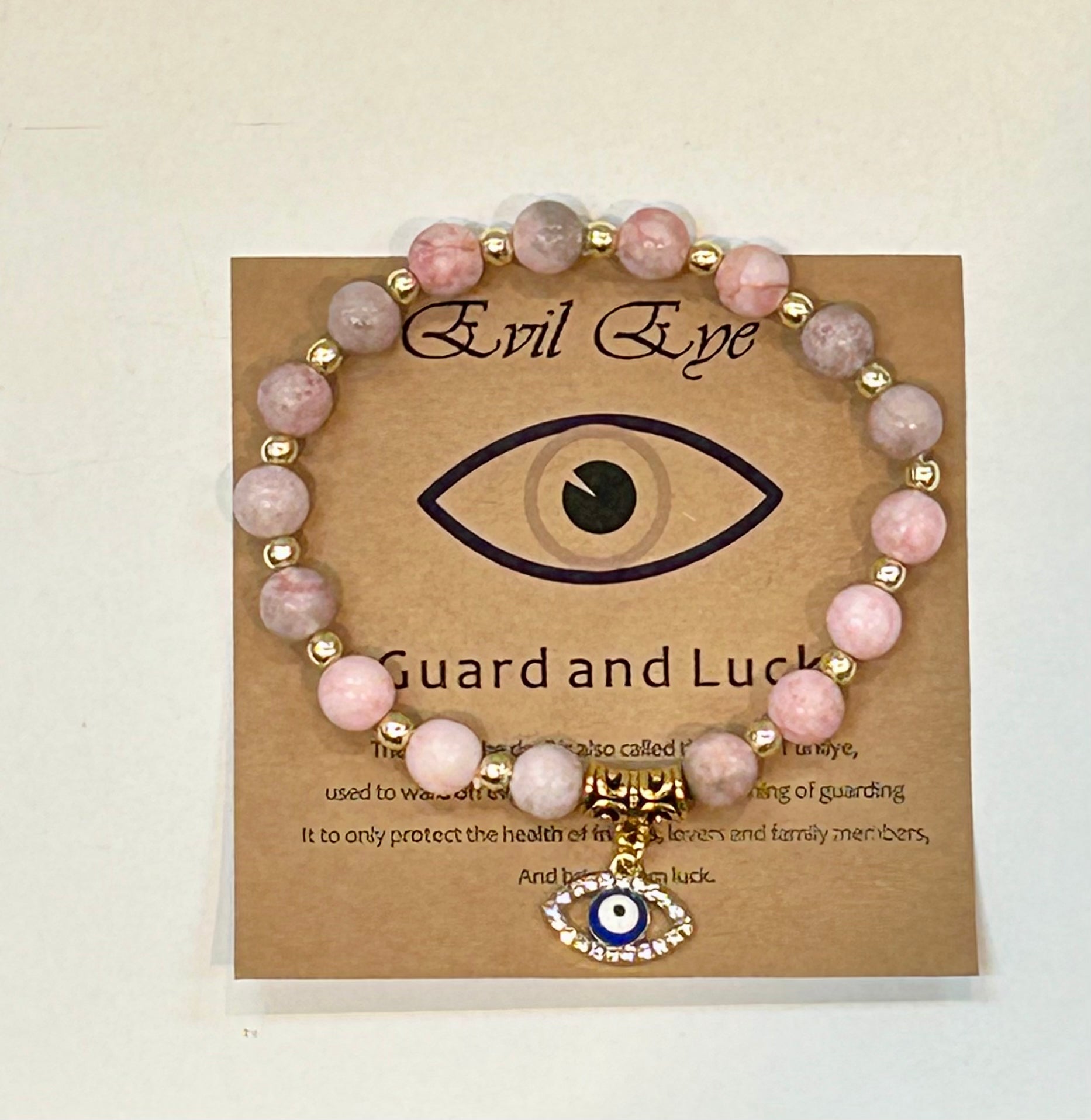 Bracelet - Evil Eye Guard Luck - Pink - hotRAGS.com