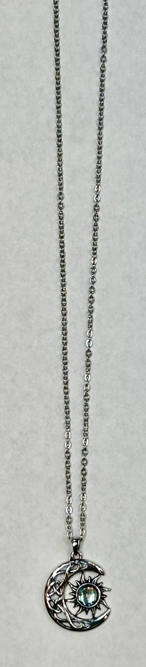 Necklace - Moon Sun - Silver - hotRAGS.com