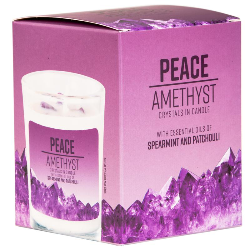 Candle - Crystal Peace Amethyst