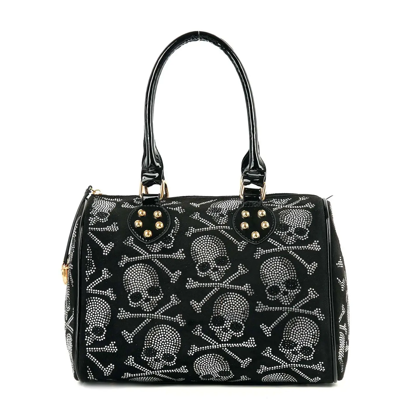 Bag - Skull Rhinestones Satchel - hotRAGS.com