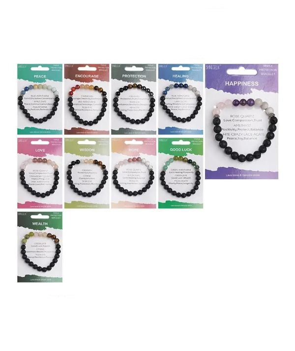Bracelet - Gem Triple Protection - hotRAGS.com