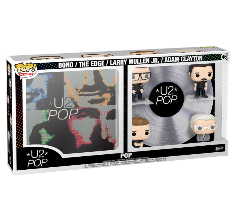 Funko Pop!  U2 - Pop, Bono, The Edge, Larry Mullen Jr, Adam Clayton