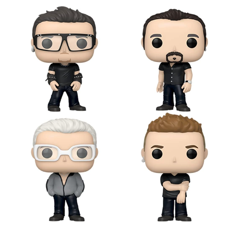 Funko Pop!  U2 - Pop, Bono, The Edge, Larry Mullen Jr, Adam Clayton