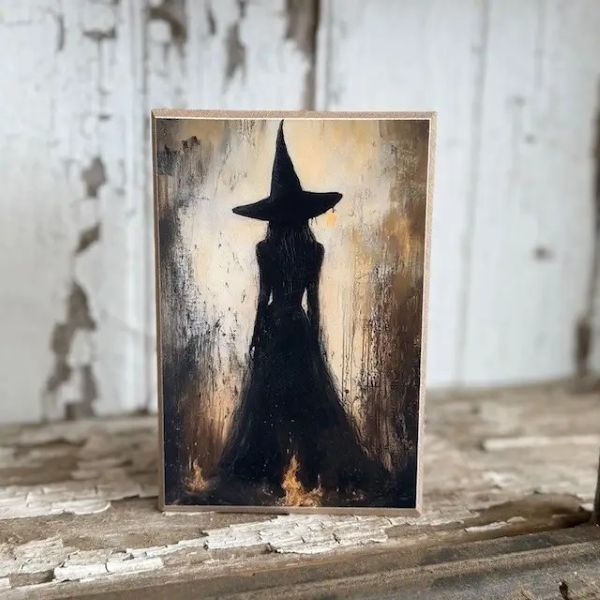 Wall Art - Witch Silhouette - 4x6 - hotRAGS.com