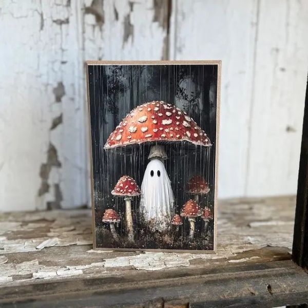 Wall Art - Ghost Mushroom - 4x6 - hotRAGS.com