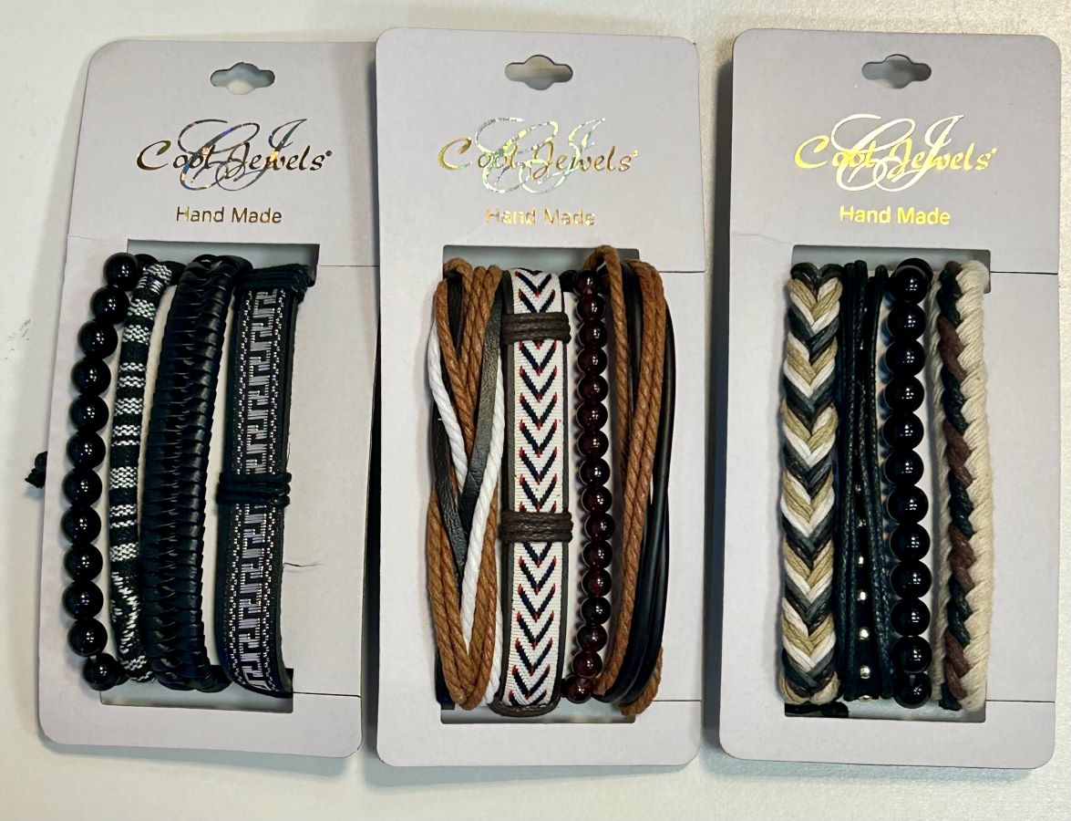 Bracelet - Set 4 Mixed Material - hotRAGS.com