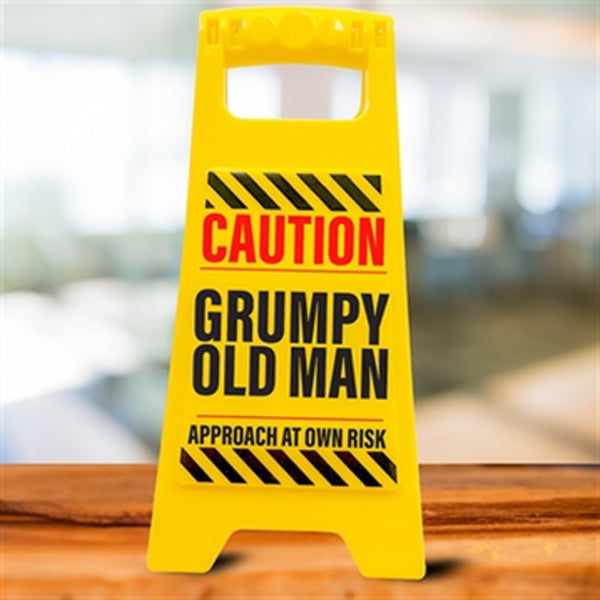 Desk Warning - Grumpy Old Man - hotRAGS.com