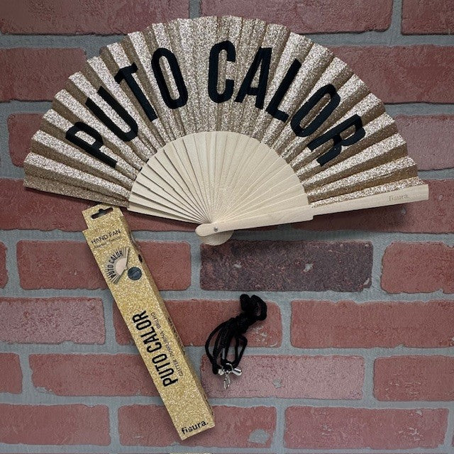 Fan - Puto Calor Gold Glitter - hotRAGS.com