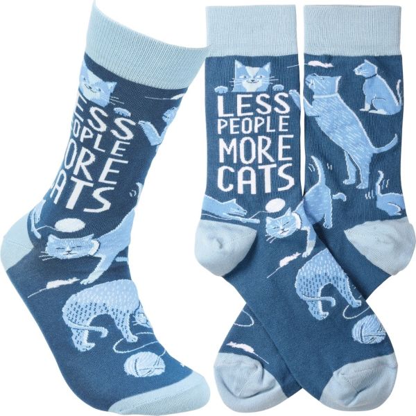 Socks - Less People More Cats - hotRAGS.com