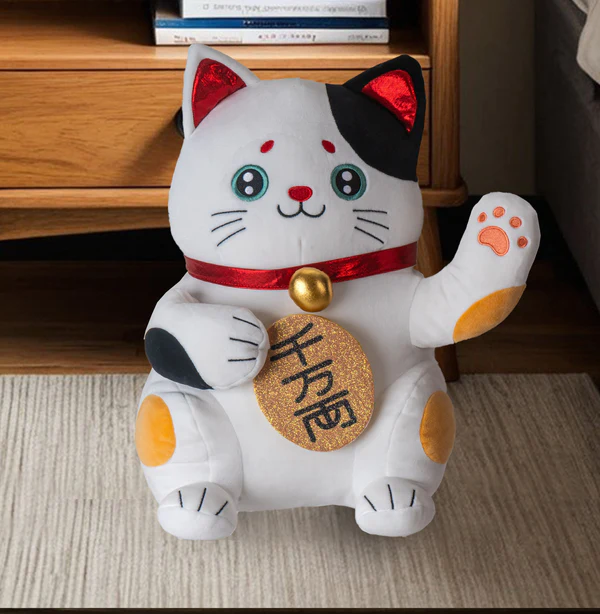 Plush - Maneki Neko Cat Calico - 8" - hotRAGS.com
