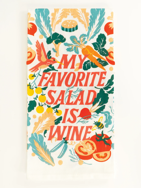 Towel - My Favorite Salad Is Wine - hotRAGS.com