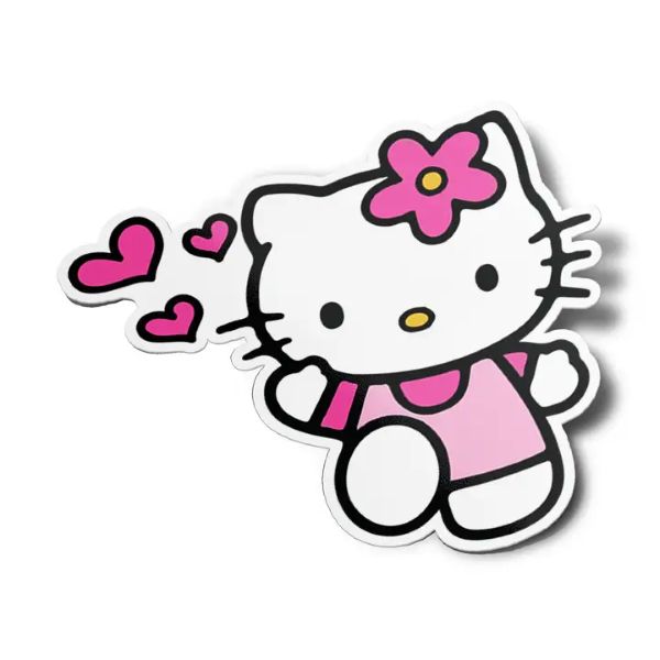 Sticker - Hello Kitty Hearts 3" - hotRAGS.com