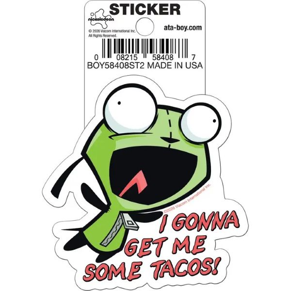 Sticker Invader Zim Get Tacos