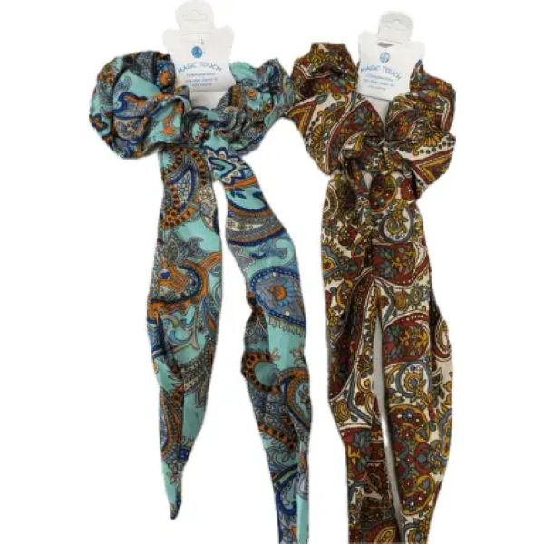 Scrunchie - Kasturi Silk Bow - Assorted - hotRAGS.com