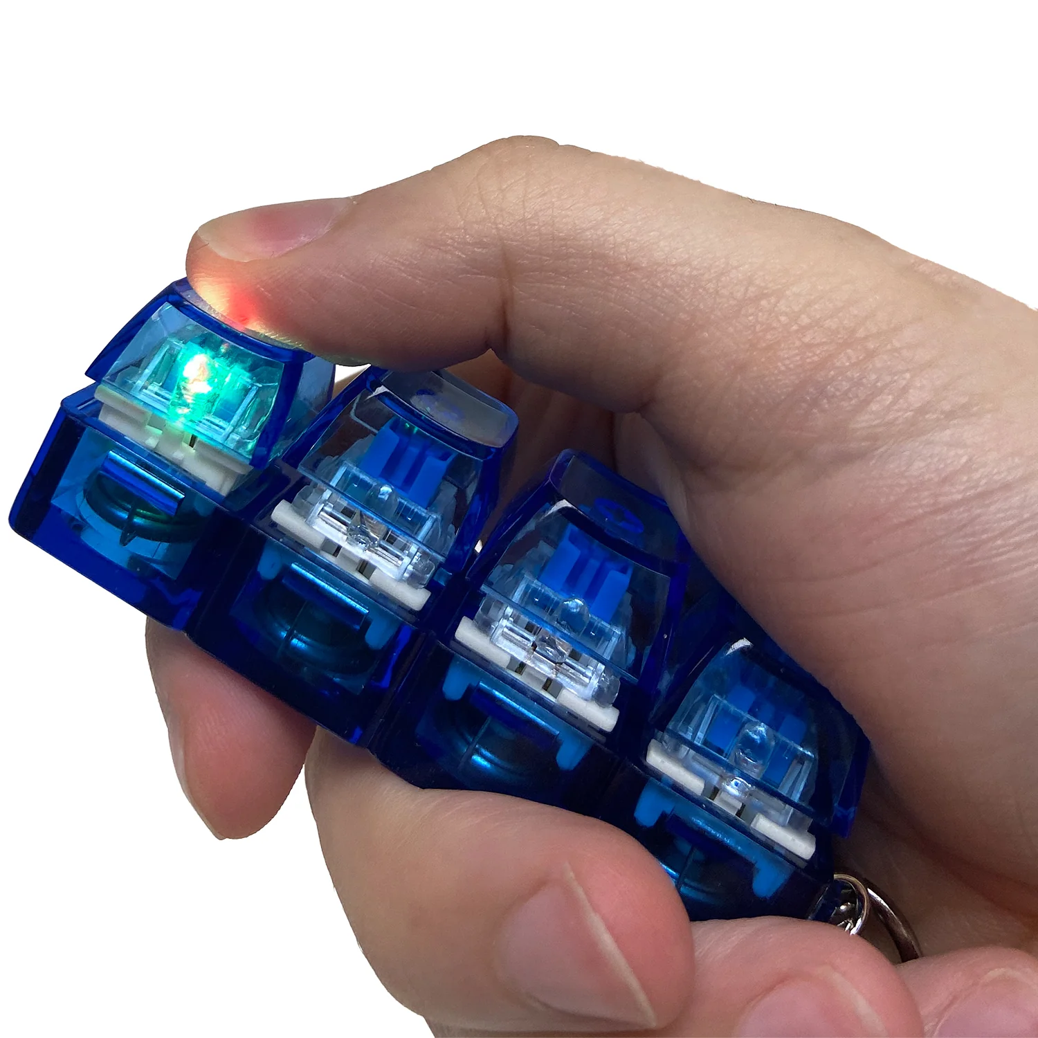 Keychain - Fidget LED - Blue - hotRAGS.com