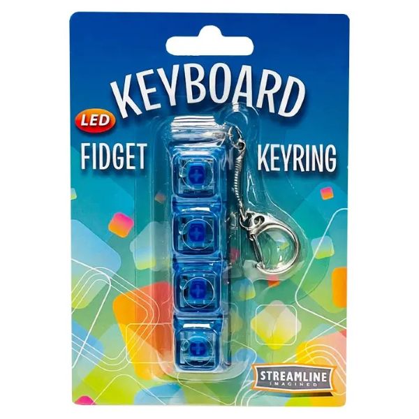 Keychain - Fidget LED - Blue - hotRAGS.com
