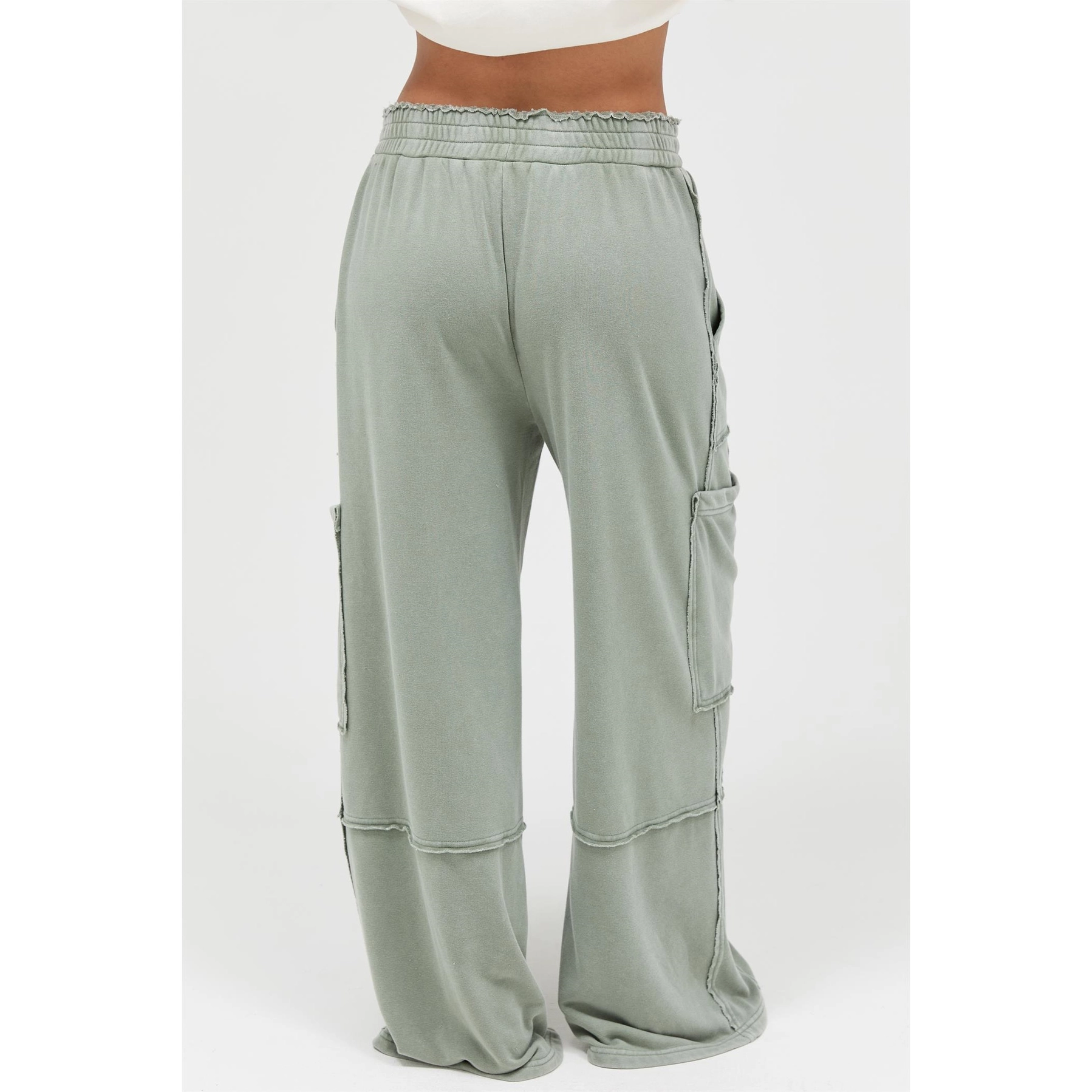 Pants - Cargo Wide Leg Mineral - Grey - hotRAGS.com