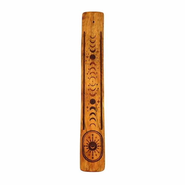 Incense Burner - Wood - Moon Phase - hotRAGS.com