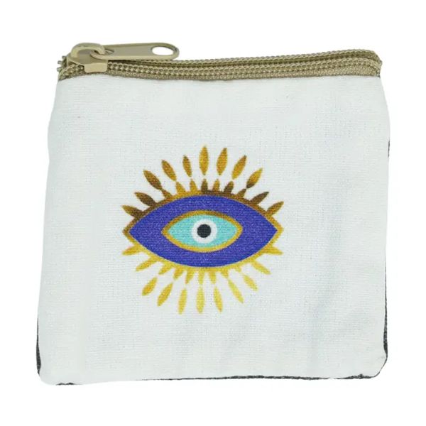 COIN PURSE - EVIL EYE 3.5' X 4"