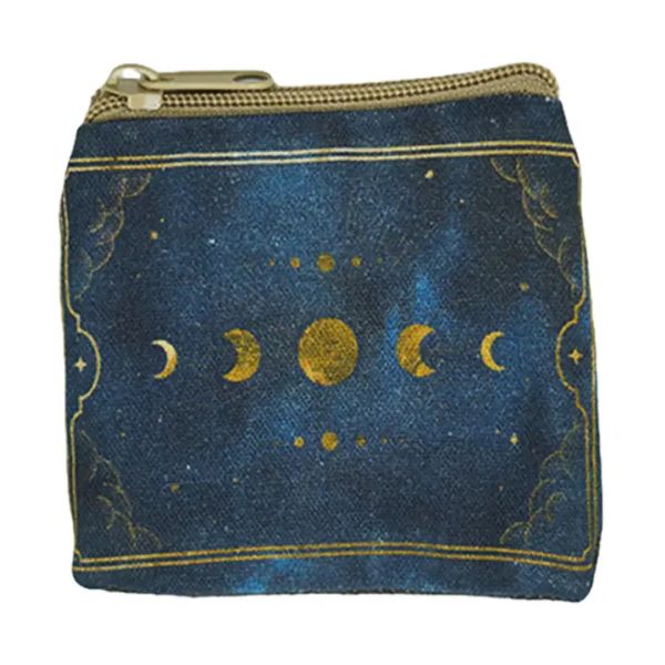 COIN PURSE - THE MOON PHASE - BLUE