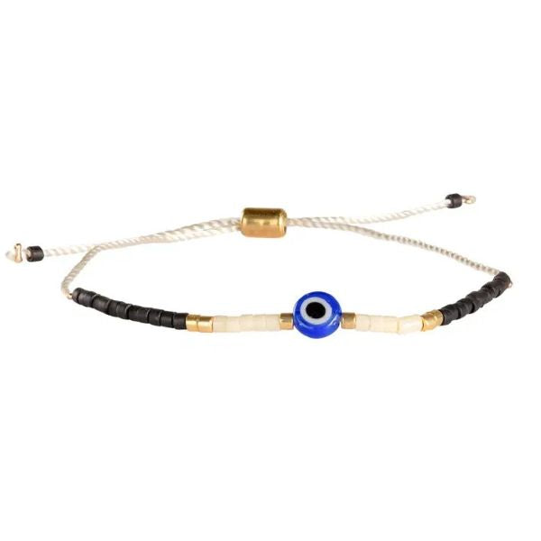 Bracelet - Evil Eye Bead Tie - hotRAGS.com