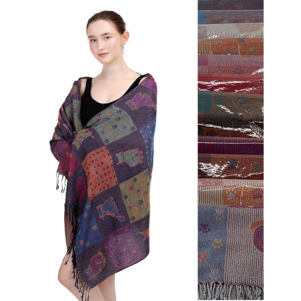 Pashmina - Cats Paw Patchwork - hotRAGS.com