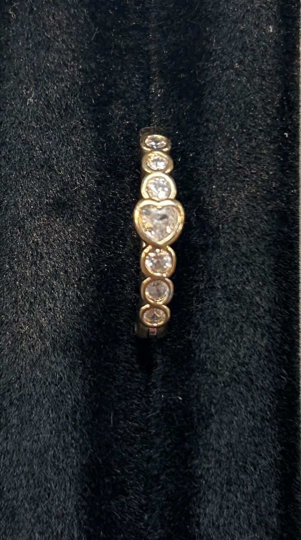 Belly Ring - Hinged Cubic Zirconia - Gold - hotRAGS.com