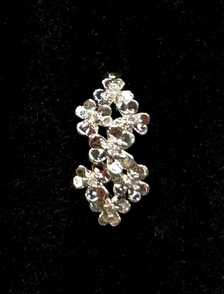 Belly Ring - Hinged Flower - Silver - hotRAGS.com