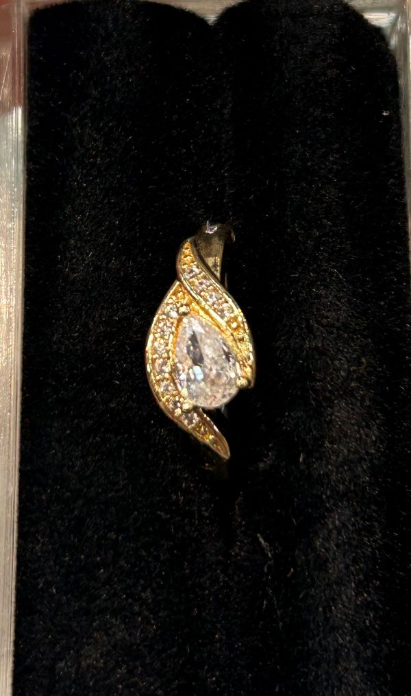 Belly Ring - Hinged Teardrop - Gold - hotRAGS.com