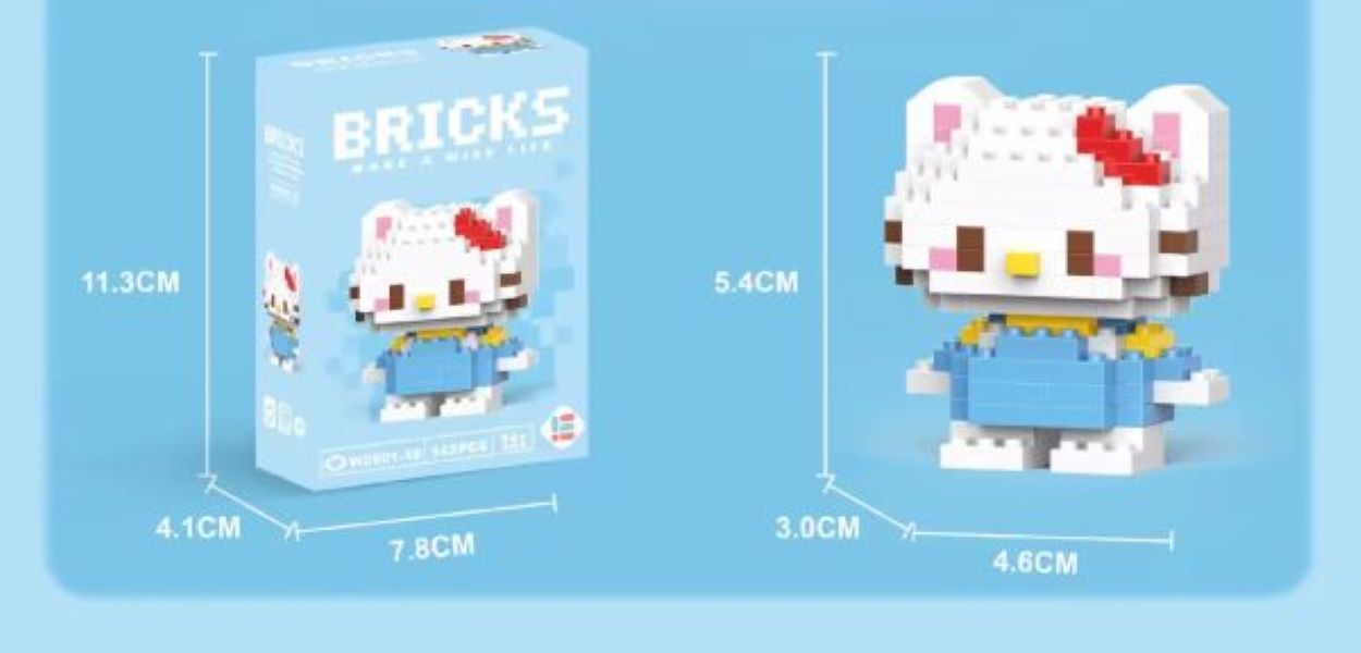 Toy - Bricks - Hello Kitty Blue - hotRAGS.com