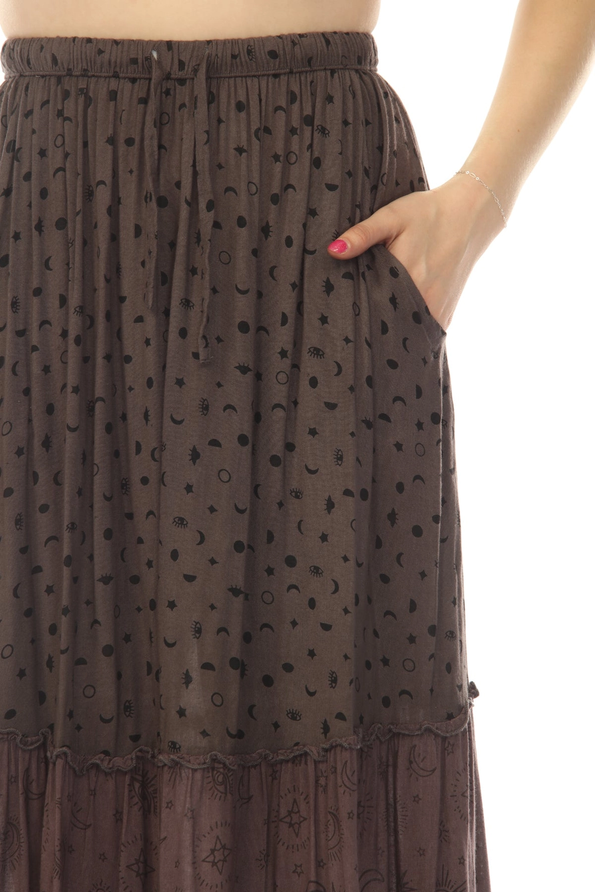 Skirt - Maxi Celestial - Black - hotRAGS.com