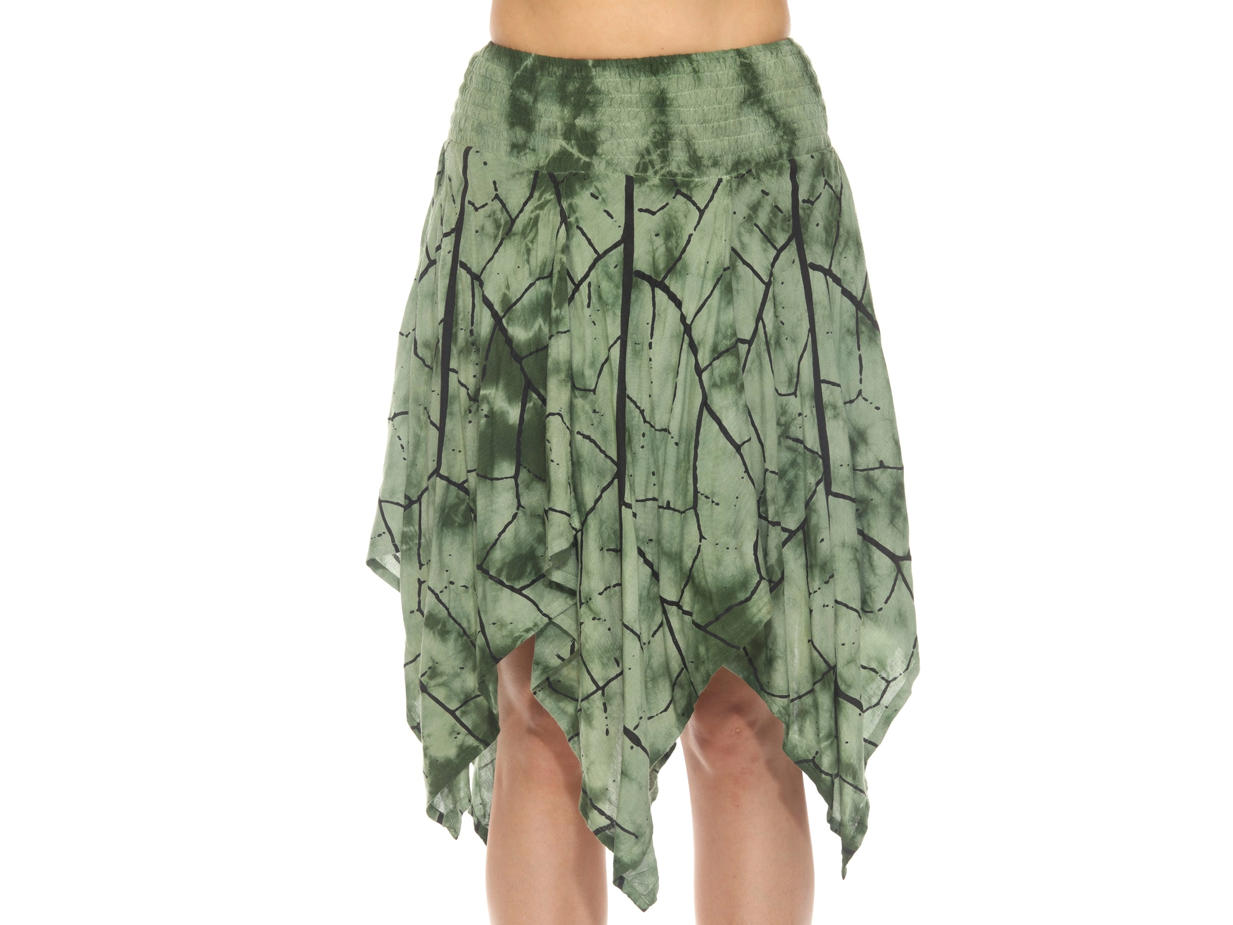 SKIRT - FAIRY TIEDYE LEAF - Sage - hotRAGS.com