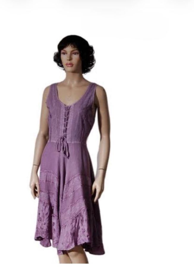 Dress - Mini Lace Up Fairy Cut - Violet - hotRAGS.com