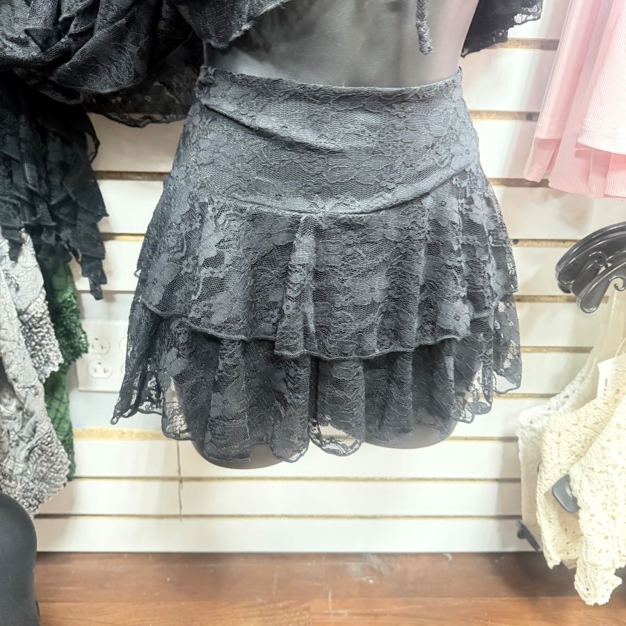 Skirt - Mini Lace - Grey