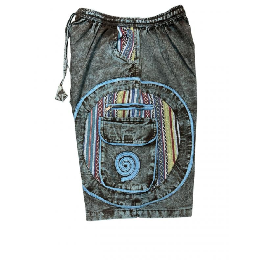 SHORTS - SIDE POCKETS SWIRL