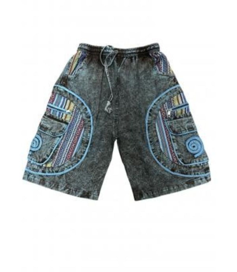 SHORTS - SIDE POCKETS SWIRL